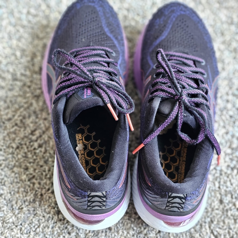 Asics Gel Kayano 29 Shoes Womens US 10 Black Purple Running Support - Picture 7 of 10
